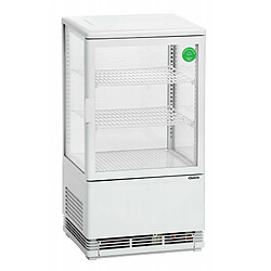 Avis Mini Vitrine Réfrigérée à Poser - Blanche - 58 Litres - Bartscher - BlancR600a - Verre58Battante 435x385x805mm