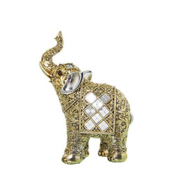 Figurine Décorative Alexandra House Living Doré Plastique Eléphant 10 x 18 x 24 cm Miroirs 