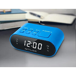 MUSE M-10 BL Radio reveil - horloge 24h - 20 stations - Bleu