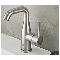 GROHE - Mitigeur monocommande lavabo Taille M Essence, supersteel - acier mat 