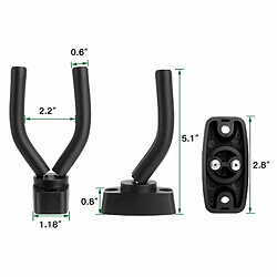 Avis Justgreenbox 4Pcs Guitar Hangers Wall Mount Holder Ukulele Bass Support Display - 1005001692383789