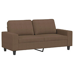 Acheter Maison Chic Ensemble de canapés 2 pcs, Canapé droit Sofa pour Salon marron tissu -GKD170519