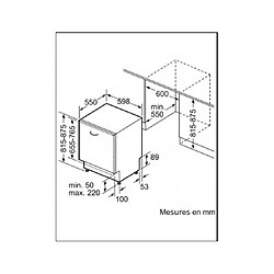 Acheter Lave-vaisselle 60cm 13 couverts 44db tout intégrable - sn73hx48ve - SIEMENS