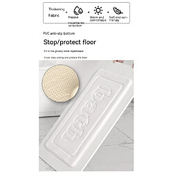 Acheter LUUCOZK Tapis de bain antidérapants absorbants à séchage rapide pour salle de bain - blanc-50 x 80cm