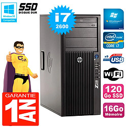 PC HP WorkStation Z210 Tour Core i7-2600 RAM 16Go SSD 120Go Graveur DVD Wifi W7 · Occasion 