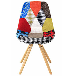 Lot de 2 Chaises Lounge Multicolore Patchwork KosyForm