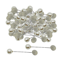 100x Perle Châle Clip écharpe Broche Broches Blanc Formel_1.2cm Perle