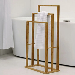 Bathroom Solutions Porte-serviette Bambou avec 3 barres