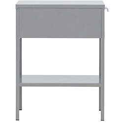 Acheter Venture Home Table de chevet en acier Sacramento gris clair.