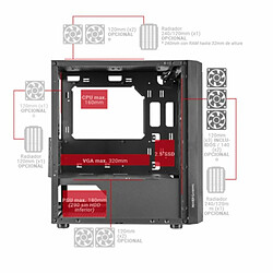 Acheter Boîtier ATX semi-tour Mars Gaming MCMESHW Blanc