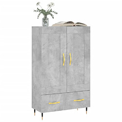 Avis Maison Chic Buffet,Meuble de Rangement,commode pour salon,Cuisine gris béton 69,5x31x115 cm bois d'ingénierie -MN42093