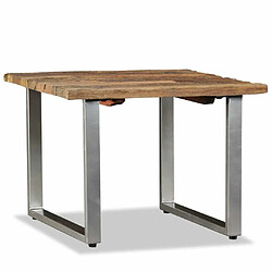 Maison Chic Table basse,Table Console Table d'appoint, Table pour salon Bois de récupération massif 55 x 55 x 40 cm -MN50370 pas cher