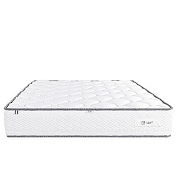 LUXURY LITERIE Matelas 90x190 cm, Iris, 20cm, mémoire de forme, indépendance du couchage, face été/hiver pas cher