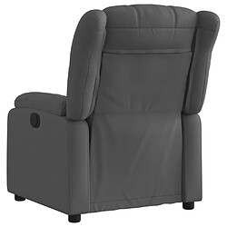 Acheter Maison Chic Fauteuil Relax pour salon, Fauteuil inclinable électrique Gris foncé Tissu -GKD92994