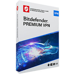 Bitdefender VPN Premium - Licence 1 an - 10 appareils - A télécharger 