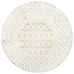 vidaXL Table de bistro Style vintage Ronde Métal 40x70 cm Blanc