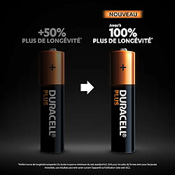 Pile Alcaline AAA LR03 Duracell Plus 1,5V - Blister de 12