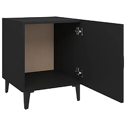 Acheter vidaXL Table de chevet Noir Bois d'ingénierie