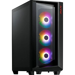 ADATA XPG Cruiser Super Mid-Tower PC Chassis, E-ATX Dimension, Glass Front and Side Panel Design, USB 3.1 Gen 2 Type-C I/O Port, Removable Dust Filter, Black 