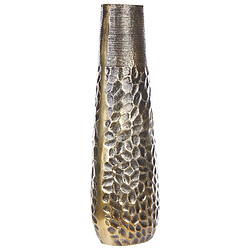 Beliani Aluminium Vase à fleurs 44 cm Doré THIVA