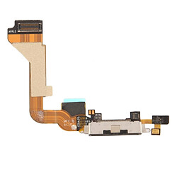 Wewoo Pour iPhone 4 Tail Connector noir Chargeur Câble flexible Flex Cable pièce détachée