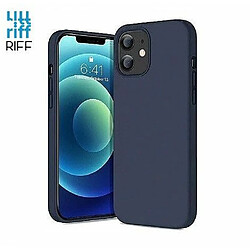 Riffi Coque Riff Thin & Soft en silicone avec intérieur en fibre douce pour Apple iPhone 14 Pro Bleu 