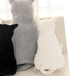 Acheter Chat créatif arrière enfants coussin de coussin de jouets en peluche accueil café bureau décor gris