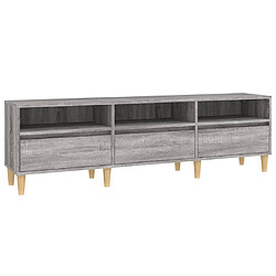 Maison Chic Meuble TV scandinave gris - Banc TV pour salon Sonoma 150x30x44,5 cm bois d'ingénierie -MN86678