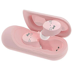 Universal Casque Bluetooth sans fil Hello Kitty avec boîtier de recharge Smart Touch Headset Mini écouteur (rose)