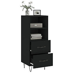 Avis vidaXL Buffet Noir 34,5x34x90 cm Bois d'ingénierie