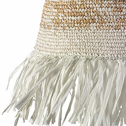 Avis Suspension Thai Natura Blanc Naturel Raphia Sisal 53 x 95 x 53 cm