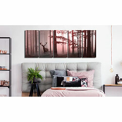 Paris Prix Tableau Imprimé 5 Panneaux Morning Narrow Pink 80 x 200 cm