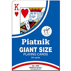 Piatnik Jeu de 54 cartes : Cartes géantes