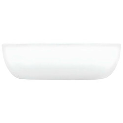 Avis Vente-Unique Lavabo lave-mains vasque à poser monter salle de bain intérieur salle d'eau cabine de toilette maison 45,5 x 32 cm céramique blanc 02_0002624