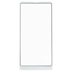 Wewoo Lentille en verre avec écran avant pour 10 PCS pour Xiaomi Mi Mix 2S (Blanc)