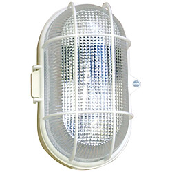 L'EBENOID hublot - ovale - e27 - avec grille - sans lampe - blanc - ebenoid 75311 