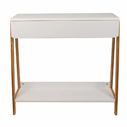 The Home Deco Factory Console scandi Pemba - L. 83 x H. 77 cm - Blanc