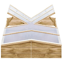 vidaXL Serres 2 pcs Bois de pin imprégné 200x50x35 cm