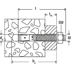 Goujon FBN II K 10/10x75 court FISCHER - Boite de 50 - 40947