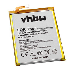 vhbw Li-Polymère batterie 2800mAh (3.8V) pour téléphone portable mobil smartphone Vernee Thor