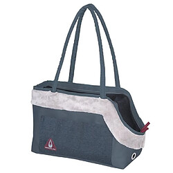 DUVO+ Sac de transport Paris Pet Bag Chic - Bleu - 40 x 19 x 26 cm - 0,59 kg - Pour chien