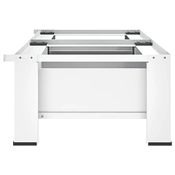 Acheter vidaXL Socle double pour lave-linge et sèche-linge avec tiroirs Blanc