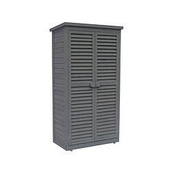 Habitat Et Jardin Armoire de jardin Space - 87 x 46.5 x 160 cm - Anthracite