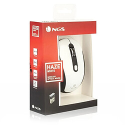 Ratón Inalámbrico NGS Haze/ Hasta 1600 DPI/ Blanco