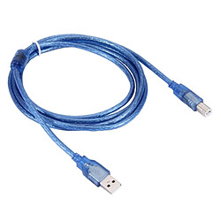 Wewoo Câble bleu USB 2.0 AM vers BM classique, avec 2 conducteurs, longueur: 1,8 m