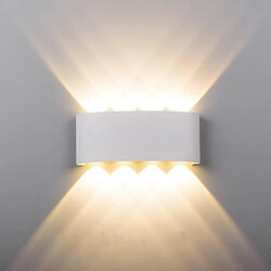 Universal Lampe 800 Lampe murale moderne LED Applique murale IP68 Applique murale extérieure étanche Applique murale vers le bas Lampe blanche chaude(blanche)