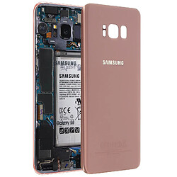 Cache Batterie Galaxy S8 Plus Original Samsung Vitre Arrière rose