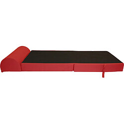 Acheter Jardindeco Chauffeuse unie en coton rouge.