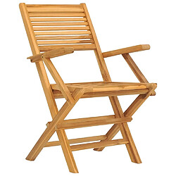 Avis Maison Chic Lot de 4 Chaises de jardin,Fauteuil d'extérieur pliantes 55x62x90 cm bois massif teck -MN93777