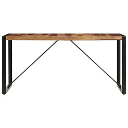 vidaXL Table de salle à manger 140x70x75 cm Bois de Sesham massif